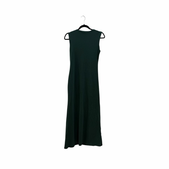 Reformation Amiah Ruched Knit Maxi Dress in Forest Green Size L - Picture 6 of 11